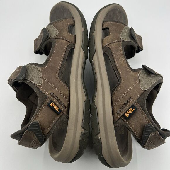 Teva Mens Langdon Sandals Brown 3 Strap Mens Size 9 Waterproof Leather 1015149 - Picture 10 of 13